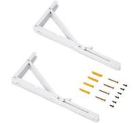Jeu de Supports de pliage, longueur 403mm, Acier, Peint en blanc
