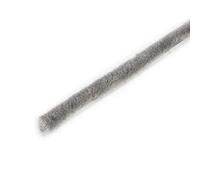 Emuca - Joint de Brosse Autocollant de Hauteur 7mm, Joint Anti poussière Auto-adhésif pour Portes et fenêtres, Rouleau de 10m, Gris