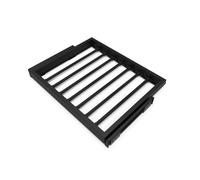 Emuca Kit de 7 tringles à pantalon et cadre coulissant à fermeture douce pour armoires, réglable, module 600mm, Noir texturé