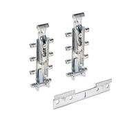 Emuca Kit de ferrures de suspensions invisibles Levelup 3 avec plaque – acier zingué