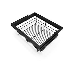 Emuca - Kit de panier à fils avec glissières à fermeture douce pour armoire, réglable, module 600mm, noir texturé