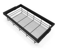 Emuca Kit de panier et cadre coulissant à fermeture souple pour armoire, réglable, module 900mm, Noir texturé Peint en noir texturé G