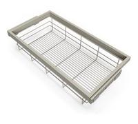 Emuca – Kit panier et cadre coulissant avec fermeture souple, réglable, module 900 mm Gris pierre