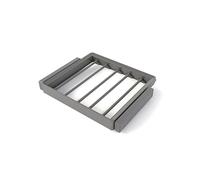 Kit de porte-pantalons à 7 tringles et cadre Quartz - finition titane - module 600 mm EMUCA