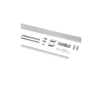 Emuca Kit de quincaillerie pour porte coulissante en bois Wall à fermeture souple, Acier et Aluminium et Plastique Indeterminé G
