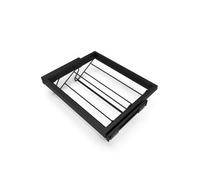 Emuca Kit de rangement de chaussures en métal et cadre coulissant à fermeture souple pour armoire, réglable, module 600mm, Noir