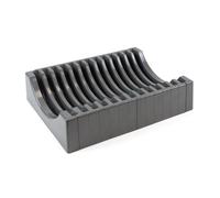 Emuca Kit de rangement pour assiettes, 13 assiettes maximum, Plastique, Gris antracite