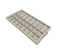 Emuca - Kit de tiroir d'organisation avec glissières à Fermeture Douce pour Armoire, réglable, Module 900mm, Gris Pierre