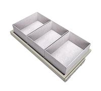 Emuca - Kit d'un Plateau avec 3 paniers de Rangement et glissières à Fermeture Douce pour armoires, réglable, Module 900mm, Gris Pierre