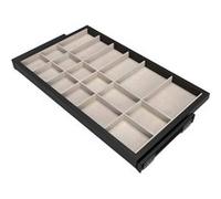 Emuca - Kit organisateur de tiroir pour armoire Hack Peint en noir texturé G