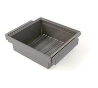 Emuca - Kit panier métallique et rack ajustable Quartz pour armoires, glissières extension totale et à fermeture douce, Module 60cm, Finition Titane