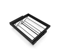 Emuca - Kit tiroir à Chaussure avec glissières à Fermeture Douce pour Armoire, réglable, Module 600mm, Noir texturé