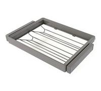 Emuca Kit tiroir à chaussures Quartz – Glissières ext. totale, fermeture douce – Module 70 cm Titane