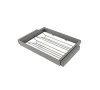 Emuca Kit tiroir à chaussures Quartz – Glissières ext. totale, fermeture douce – Module 70 cm Titane