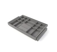 Kit tiroir organisateur et cadre Quartz pour dressing - finition Titane - module 800 mm EMUCA