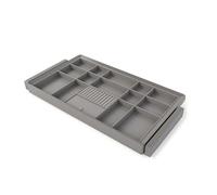 Kit tiroir organisateur et cadre Quartz pour dressing - finition Titane - module 900 mm EMUCA