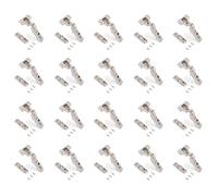 Emuca Charnière coudée invisible amortie X91 105° embase à visser Hauteur 1 Acier nickelé par 20