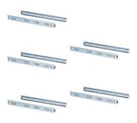 Emuca Coulisses à billes 3043505 sortie totale 45 x 450 mm pour tiroir Paire Lot de 5 Zingué