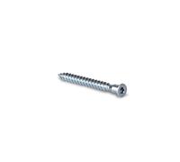 Emuca Lot de 500 vis autotaraudeuses à tête plate, diamètre 5mm, 50mm, acier zingué