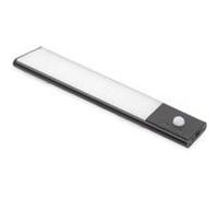 Emuca Luminaire LED Kaus Black rechargeable par USB avec détecteur de mouvement, 240mm, Peint en noir Peint en noir G