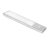 Emuca Luminaire LED Kaus rechargeable par usb avec détecteur de mouvement, L 240 mm, Anodisé mat, Plastique et Aluminium Anodisé mat G