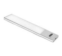 Emuca Luminaire LED Kaus – rechargeable par USB avec interrupteur – L 240 mm, anodisé mat