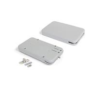 Emuca - Mécanisme pour portes abattant Miniwinch avec cache, 10 kg, Acier et plastique, Gris