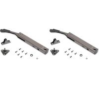 Emuca - Mécanisme pour portes relevables, charnière porte amortisseur force 576-959, Acier, Titane (Lot de 2)