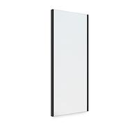 Emuca - Miroir extractible pour l'intérieur de l'armoire, Miroir intérieur réglable pour Armoire, 340 x 1000 mm, Peint en Noir texturé