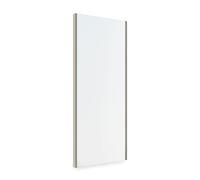 Emuca - Miroir extractible pour l'intérieur de l'armoire, Miroir intérieur réglable pour Armoire, 340 x 1000 mm, Peint Couleur GIS Pierre