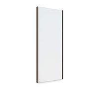 Emuca - Miroir extractible pour l'intérieur de l'armoire, Miroir intérieur réglable pour Armoire, 340 x 1000 mm, Finition Couleur Moka