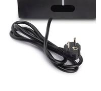 Emuca - Bloc multiprise escamotable pour encastrer au Bureau, Bloc multiprise Plan de Travail (Prise EU Type F, USB A+C, RJ45 et HDMI), 265x120mm, Peint en Noir