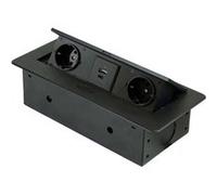 Emuca – Multiconnecteur pour bureau Atom 26 Lite – Noir – G