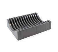 Emuca – Organiseur d’assiettes pour meuble – 13 assiettes – plastique gris anthracite