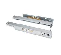 Paire de coulisses invisibles-système push - sortie totale - Silver - L 250 mm EMUCA