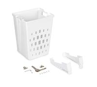 Emuca Panier à linge pour module 450 mm – Plastique blanc – Mécanisme rabattable