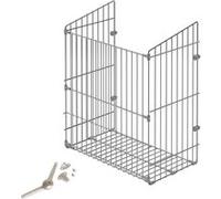 Emuca – Panier à linge Modulo 450 mm pour porte basculante – Acier chromé
