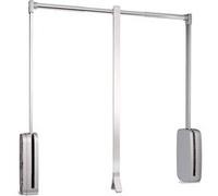 Emuca - Penderie rabattable chroméee pour armoire Sling Largeur télescopique de 60 à 83 cm Chromé G