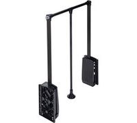 Penderie escamotable pour armoire Hang 830-1150 mm - noir EMUCA