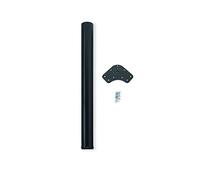 Emuca - Pied de table réglable Ø60x870mm, set de 1 pied de table en acier, réglage en hauteur 870-890mm, acier, noir