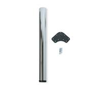Pied réglable pour table EMUCA D. 60 x 870 mm en acier nickel satiné - 3048051 Nickel satiné