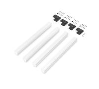 Pieds carrés pour table, 50x50mm, Peint en blanc Peint en blanc