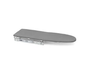 Emuca - Planche à repasser pliable pour meubles, système amorti, 890 x 300 mm, gris, acier et bois