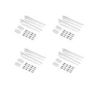 Emuca - Plaques de fixation murale et supports d’étagères Jagmet, 230, Peint en blanc, Acier