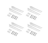 Emuca - Plaques de fixation murale et supports d’étagères Jagmet, 280, Peint en blanc, Acier