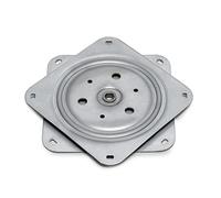 Emuca - Plateau Tournant/Support Rotatif à 360° pour Meuble Écran Ordinateur/Poste TV, Zingué, Acier