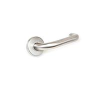 Emuca - Poignée de porte intérieur, ensemble de poignées de porte avec rosace D.53 mm, Modèle en U, Acier inoxydable, Nickel satiné.