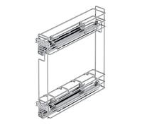 Porte-bouteilles coulissant Suprastar avec fermeture amortie - acier - 150 mm EMUCA