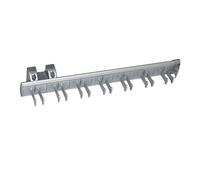 Emuca Porte-Ceintures latéral extractible pour Armoire, Aluminium et Plastique, Anodisé Mat