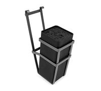 Emuca - Porte-Couteau de Cuisine, Porte-Couteau Suspendu, Acier, Gris Anthracite.